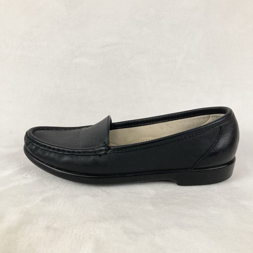 SAS Tripad Comfort Loafer Women’s 7.5 N Black Leather Pebbled Slip On Shoe - Picture 8 of 11